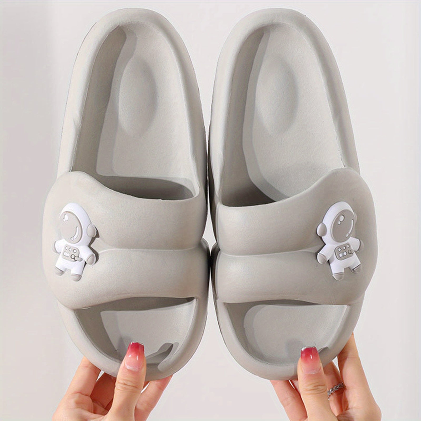 Men's Astronaut Print Slides Slip On Slippers