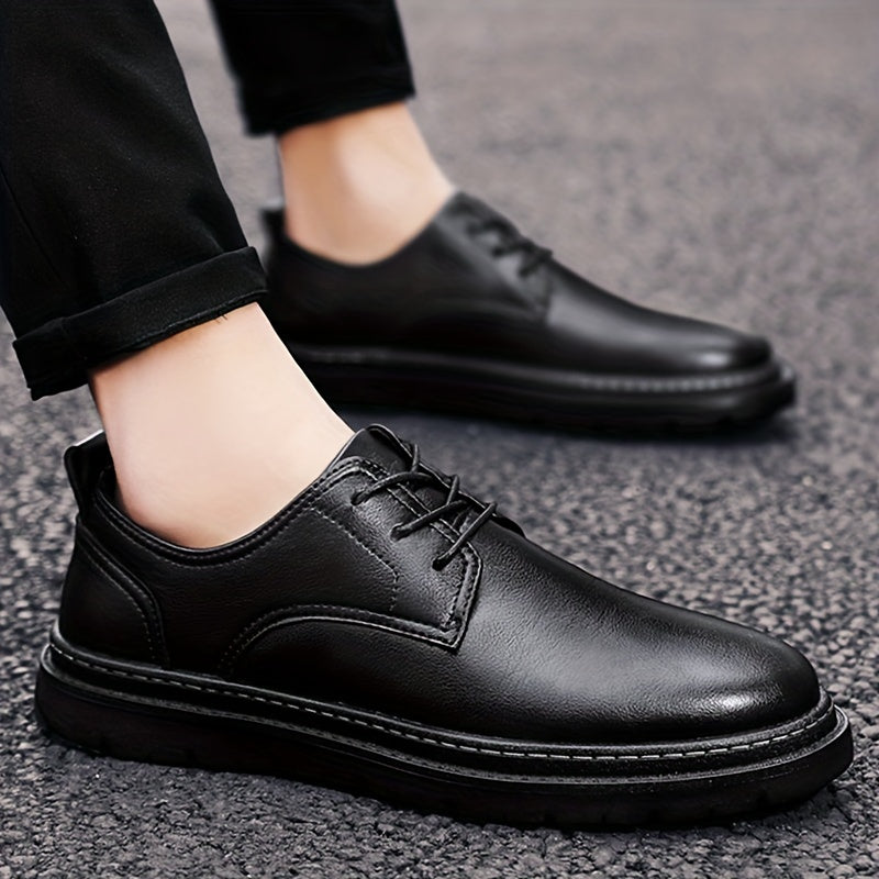 Men's Leather Derby Shoes for Wedding Business