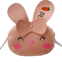 Easter Bunny Makeup Bag Purse For Girls Zipper Rabbit Bag