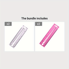 Crochet Knitting Ruler Sweater Needle Gauge ABS Plastic Rulers