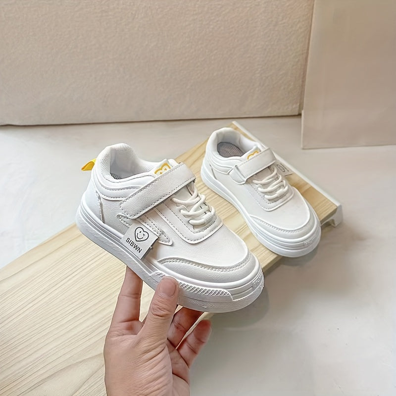 Kid's Solid Skate Shoes Non Slip Casual Soft Sole Sneakers
