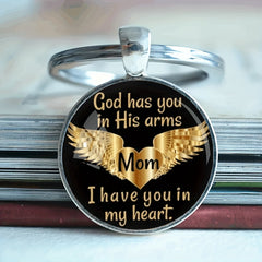 Vintage God Has You In His Arms Keychain Accessory