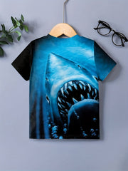 Boys' Shark Graphic T Shirt for Summer Fun