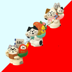 Hand Drawn Micro Scene Good Luck Cat Collection Series Desktop Ornament