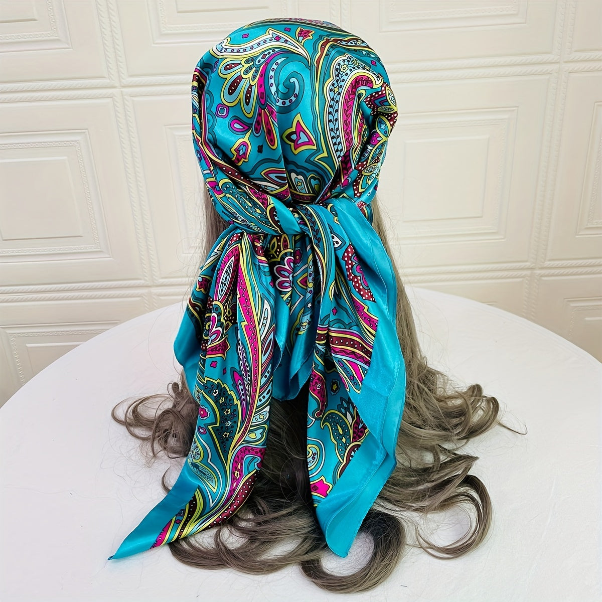 Paisley Print Bandana Classic Print Square Scarf Silk Scarf Head Wrap