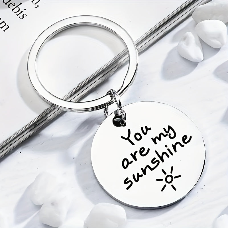 Romantic 'YOU ARE MY SUNSHINE' Couple Key Chain