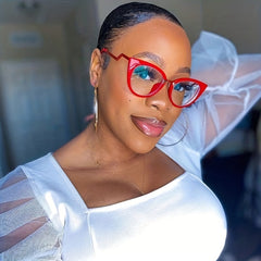 Cat Eye Blocking Glasses Protect Against Eye Strain And UV Glare