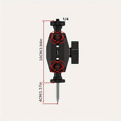 Trail Camera Mount 360 Degrees Rotating Tree Holder Screw Mounting Bracket