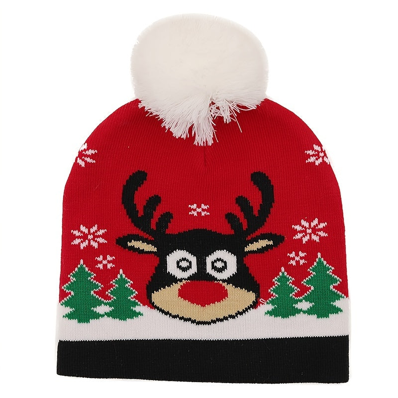 Knitted Christmas Hat Winter Warm Beanie Gift