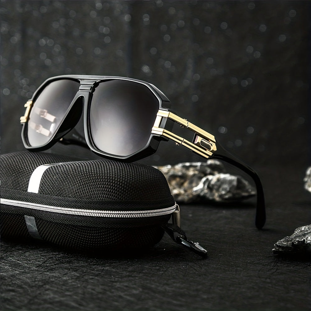 Men's Steampunk Style Sunglasses Vintage Metal Glasses