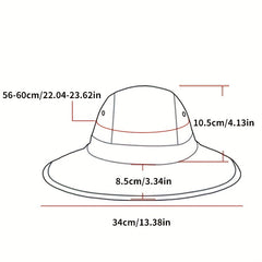 Wide Brim Waterproof Fisherman Hat Sunshade Outdoor Summer Hat