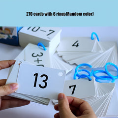 Paper Addition Subtraction Flashcards 270pcs Within 20 Math Learning Set