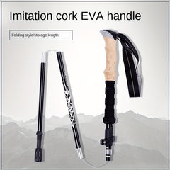 Retractable Folding Hiking Pole Portable Walking Stick