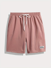 Men's Stretch Drawstring Knit Shorts for Summer