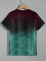 Vintage Style Striped T-shirt Men's Casual Street Style Tee Shirt