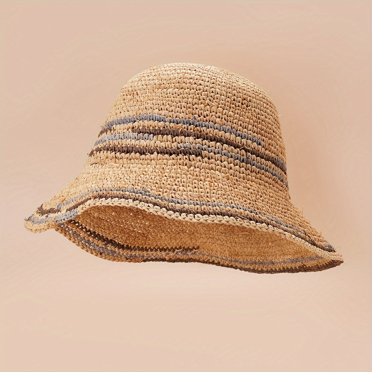 Ethnic Style Seaside Sun Hat Mens Womens Straw Sun Protection Hat