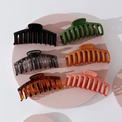 6pcs Matte Nonslip Large Hair Claw Clips Hair Accessories