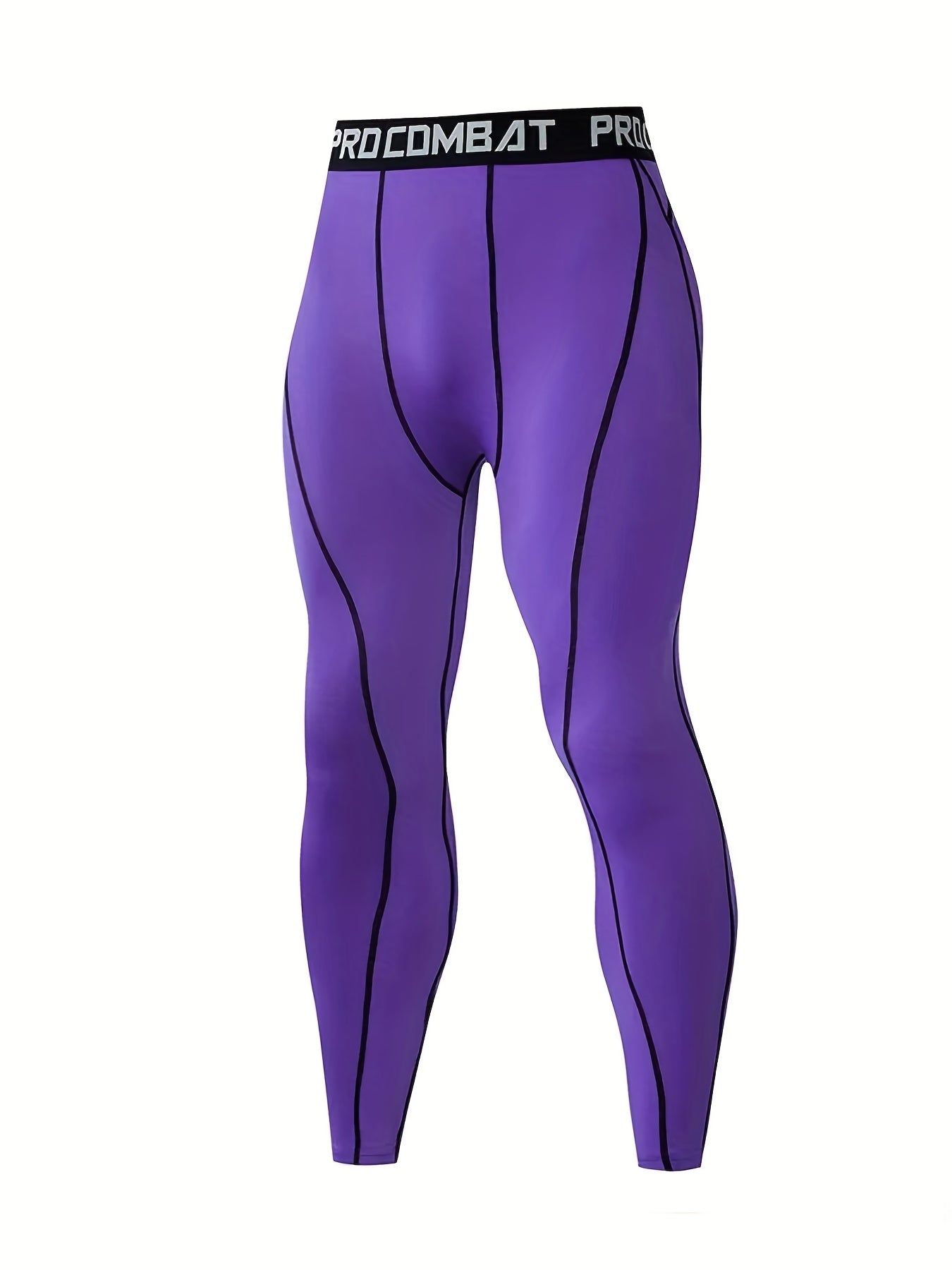 Breathable Compression Tights For Men Quick Dry Solid Leggings
