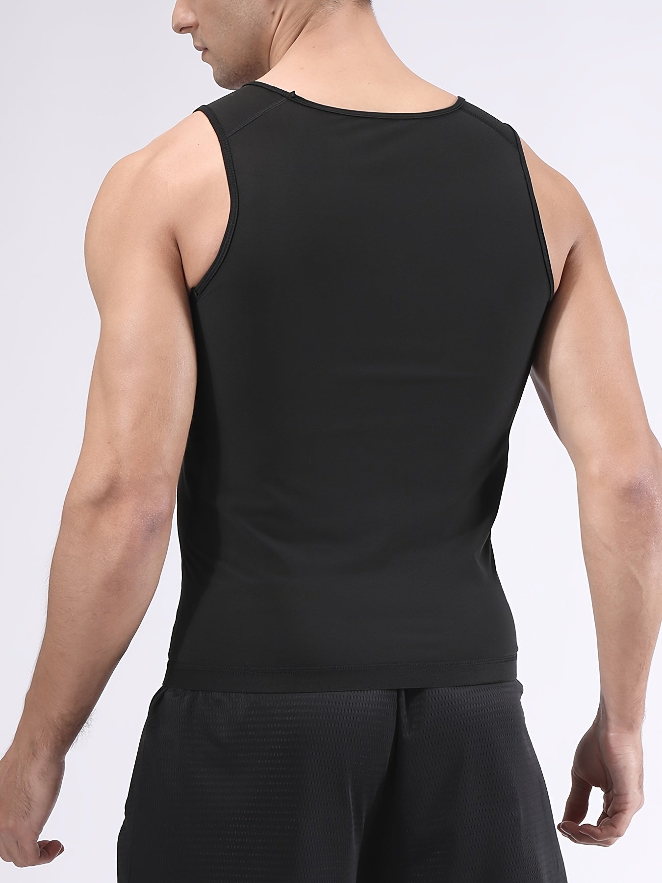 Men's Sauna Undershirt Compression Sweat Shirt for Fitness