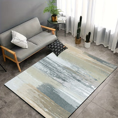 Abstract Area Rug Modern Crystal Velvet Non-slip Soft Mat Machine Washable