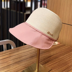 Wide Brim Sunshade Ponytail Visor Hats Adjustable Fisherman Cap
