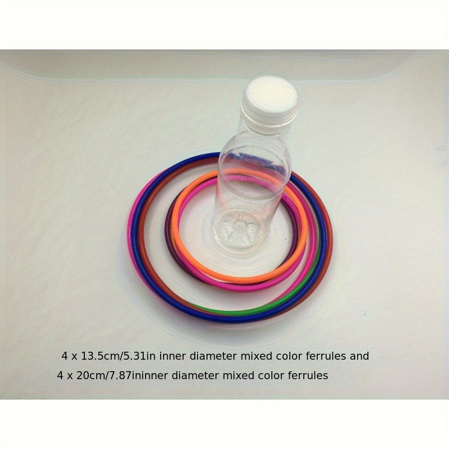 8pcs Mixed Tossing Ring Game Set Outdoor Throwing 13 & Inner Diameter 4pcs Each