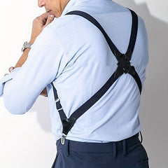 Men's Clip Suspenders Pants Elastic Side Clip
