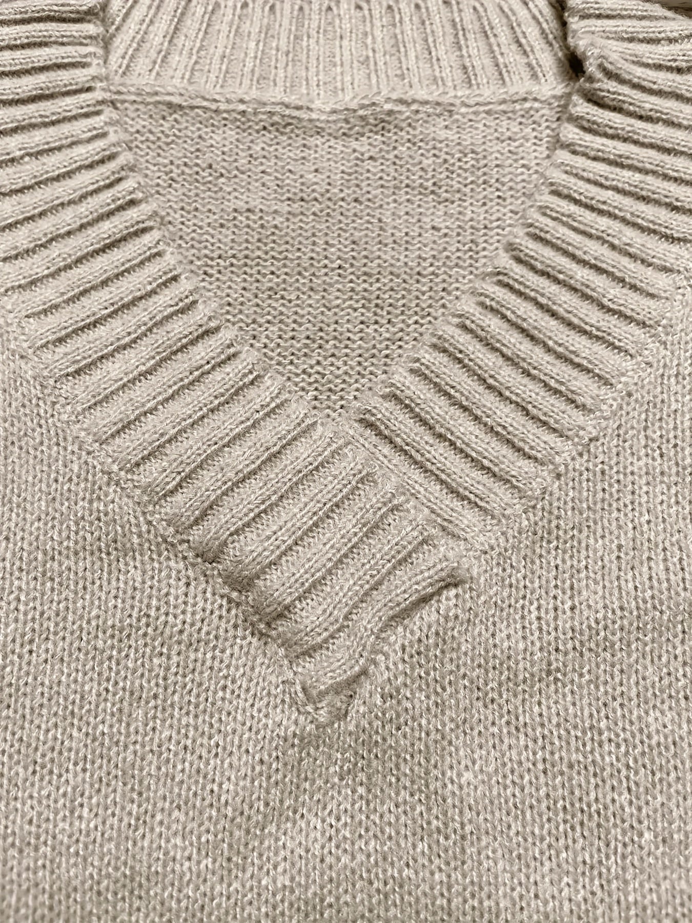Colorblock V Neck Sweater Long Sleeve Casual Jumper