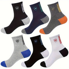 50 Pairs Men's Mid Crew Sport Socks Sweat Absorbing Comfy Breathable