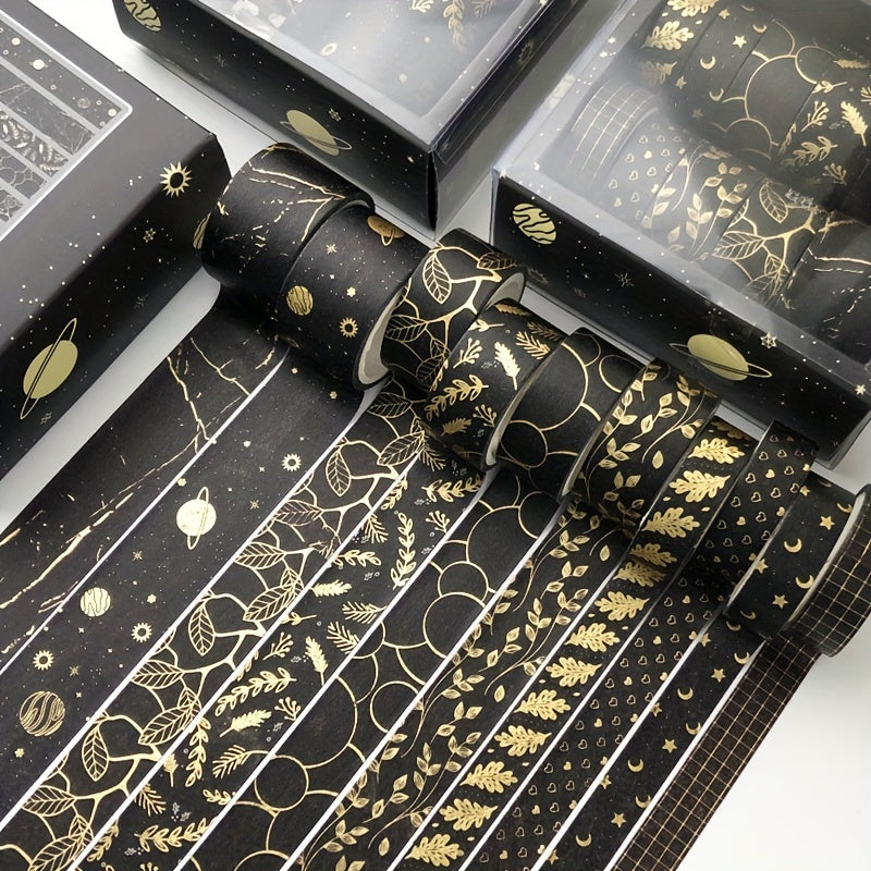 10pcs Bronzing Hand Account Tape Set 3 Meters