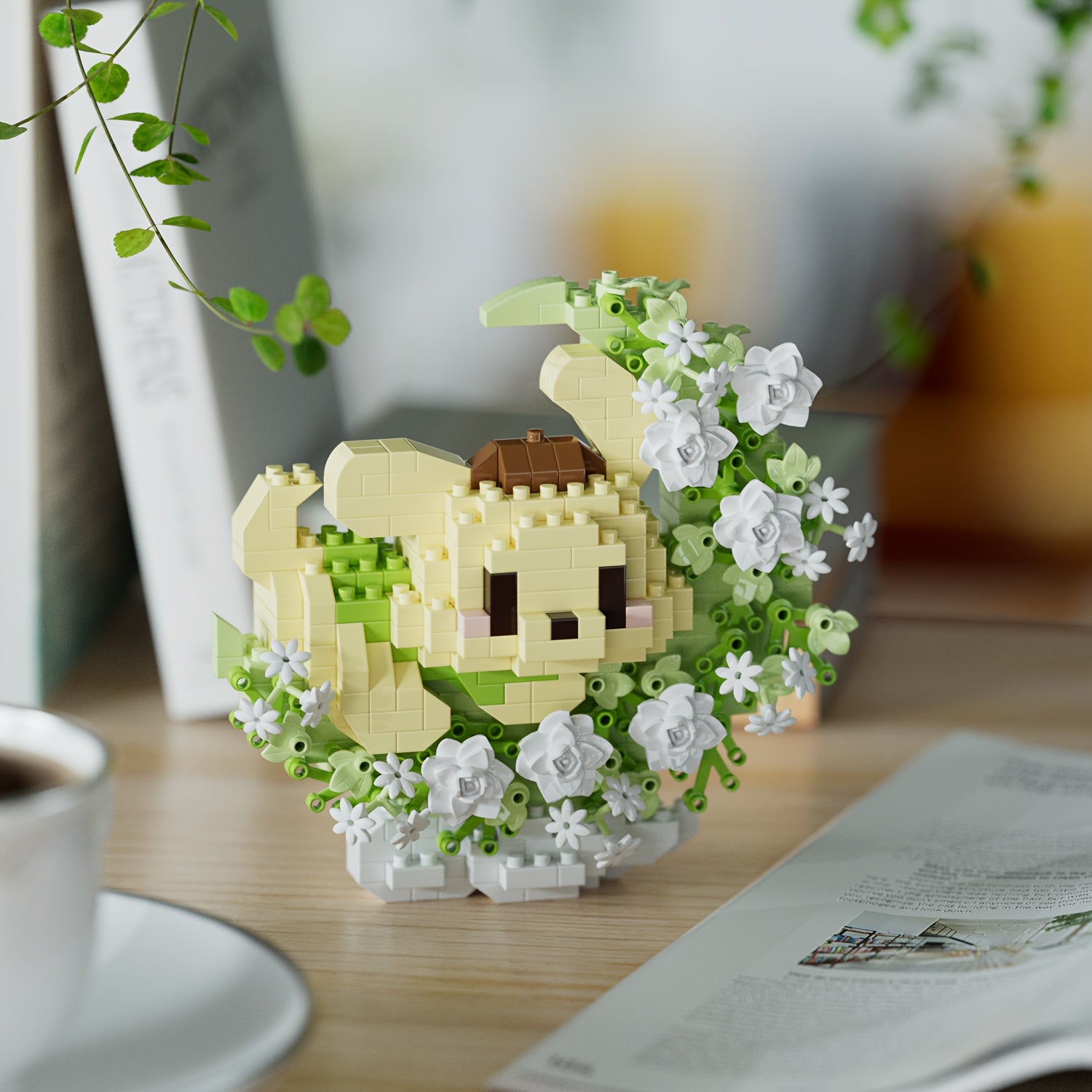 400 pcs DIY Particle Building Blocks Moon Flower Mini Animal Series