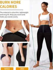 Sauna Body Shaper Leggings for Women with Tummy Control