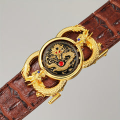 Men's Dragon Buckle Belt - Husband Boyfriends Gift