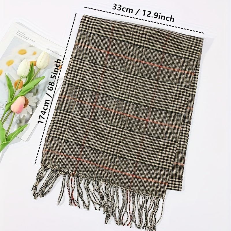Plaid Men's Casual Scarf