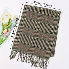 Plaid Men's Casual Scarf