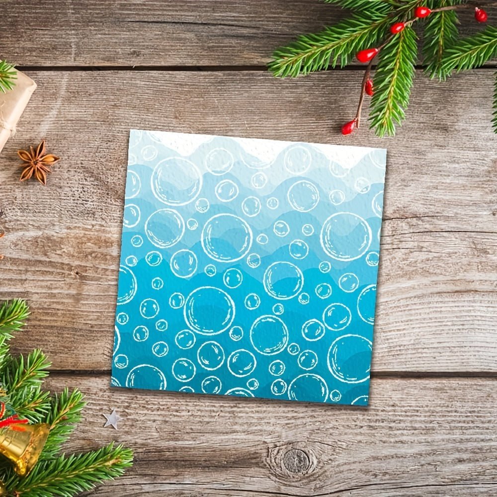 Circle Air Bubbles Rubber Stamps for Card Making and Journaling