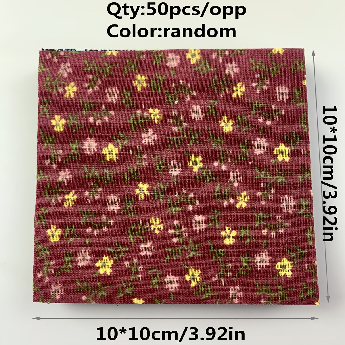 50pcs Dark DIY Printed Cotton Fabric Random 50