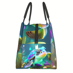 Turtle Insulated Lunch Bag Reusable Portable Cooler