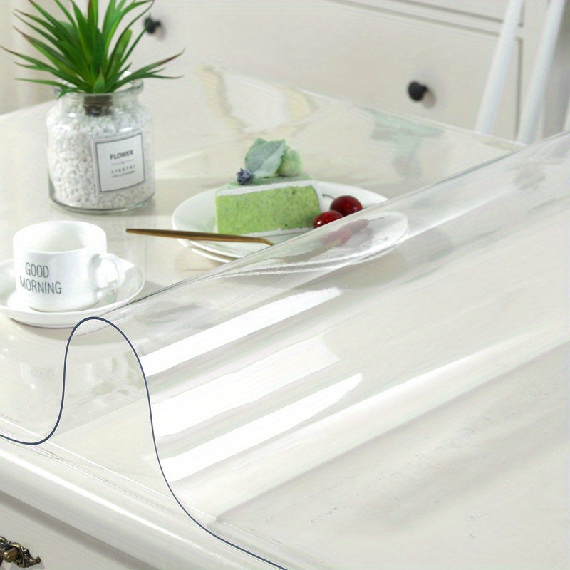 Eco Friendly Transparent PVC Tablecloth Waterproof Heat Resistant