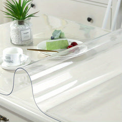 Eco Friendly Transparent PVC Tablecloth Waterproof Heat Resistant