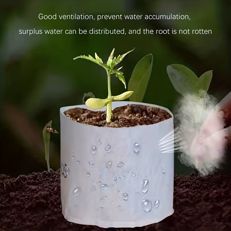 Thickened Non-woven Fabric Grow Bags with Handles for Vegetable Sapling Growing