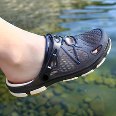 Women's Breathable Hole Shoes Round Toe Slippers