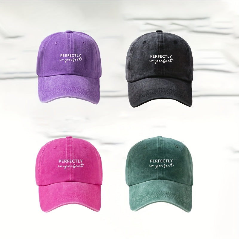 Washed Distressed Baseball Cap Unisex Sun Hat