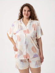 Tie Dye Short Sleeve Pajama Set