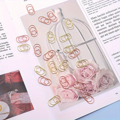 100pcs Mini Pentagram Paper Clip Special shaped Creative Pin Cartoon Paper Clip
