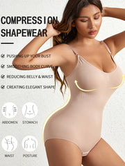 Tummy Control Butt Lifting Slip Jumpsuit One Piece Body Shaper