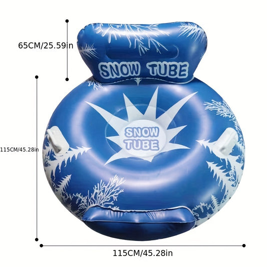 Winter PVC Inflatable Skiing Ring Outdoor Snow Skiing Tube