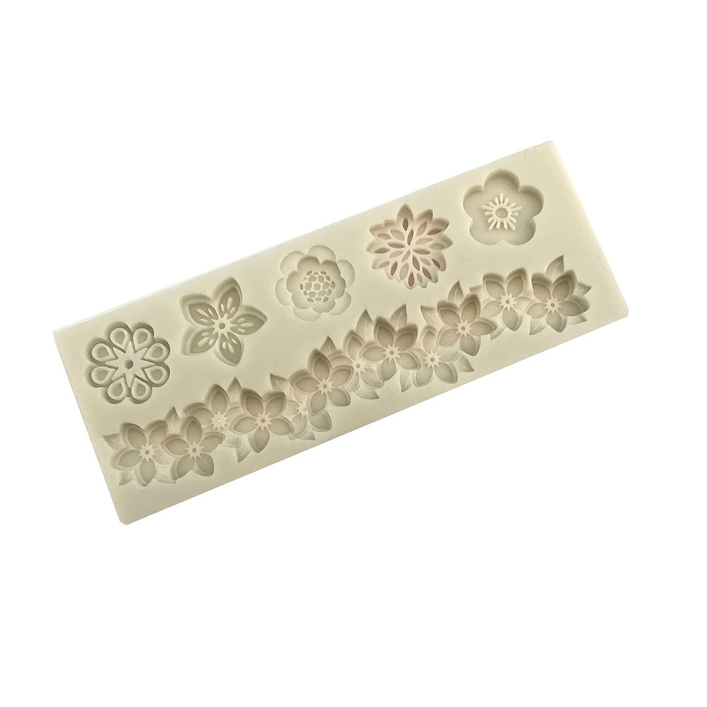 Flower-shaped Fondant Silicone Mold