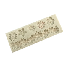 Flower-shaped Fondant Silicone Mold
