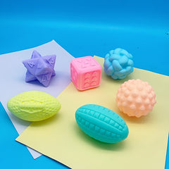 Soft Rubber Hand Grabbing Ball for Tactile Perception